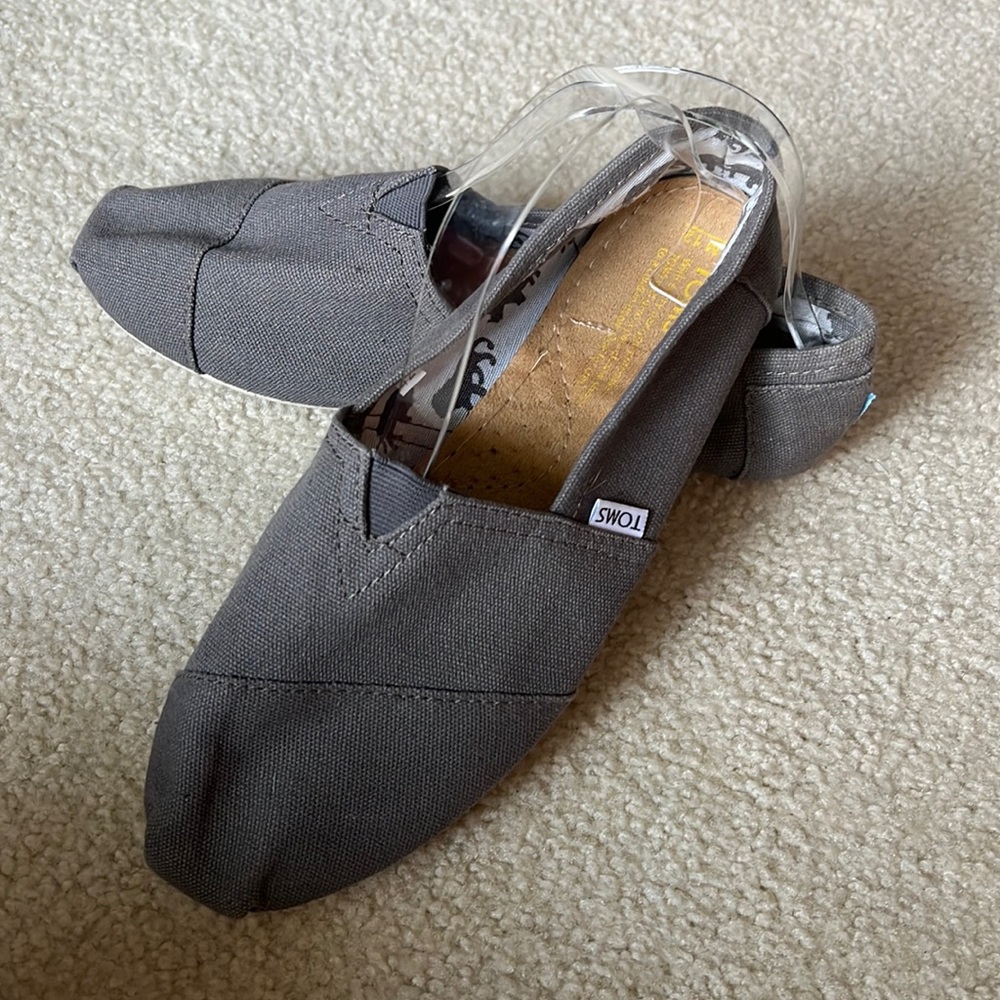 Toms Size 12M slip on shoes Gray